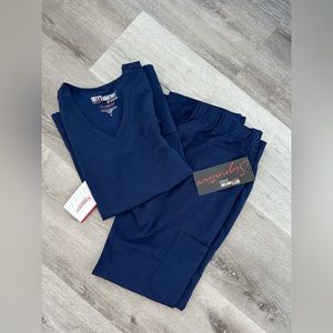 Navy Greys Anatomy Scrub Set Small